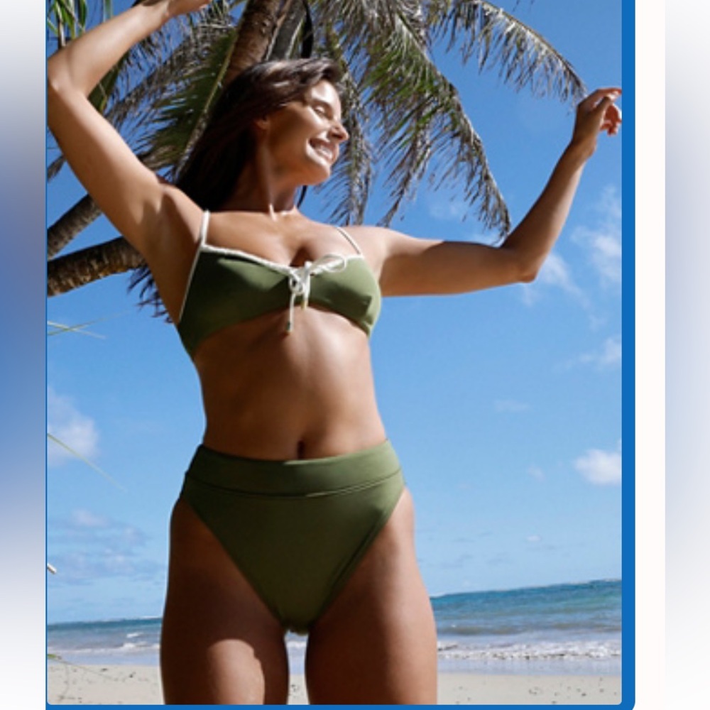 Peony , Olive Green Women's Bikini Set, only worn a few times!